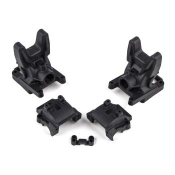 Team Associated RC10B74.2 FT Front Gearboxes, 0 and 2 Diff Heights, carbon